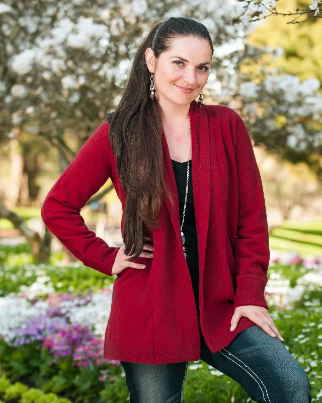 Berry Women's Long Merino Wrap Jacket - NB498 Knit Fabric Woven Fabric Fleece Fabric Berry Women's Long Merino Wrap Jacket - NB498 Knit Fabric Woven Fabric Fleece Fabric
