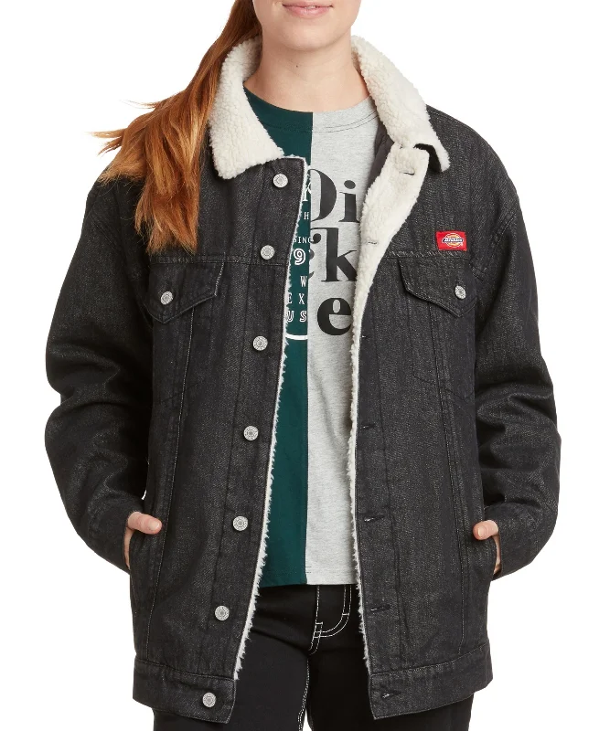 Dickies Juniors Oversized Fleece Lined Denim Jacket Trench Coat Raincoat Waterproof Jacket Dickies Juniors Oversized Fleece Lined Denim Jacket Trench Coat Raincoat Waterproof Jacket