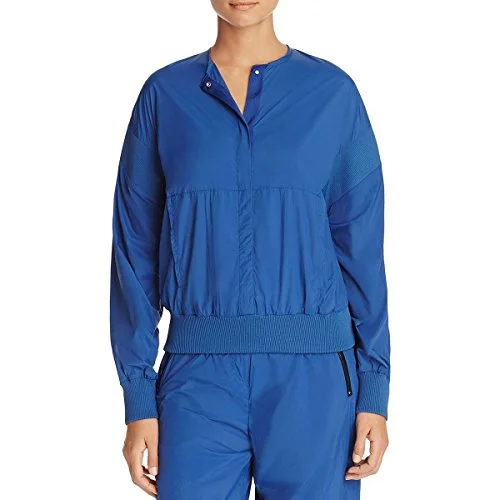DKNY Womens Ribbed Trim Long Sleeves Anorak Jacket Satin Jacket Silk Jacket Chiffon Jacket DKNY Womens Ribbed Trim Long Sleeves Anorak Jacket Satin Jacket Silk Jacket Chiffon Jacket