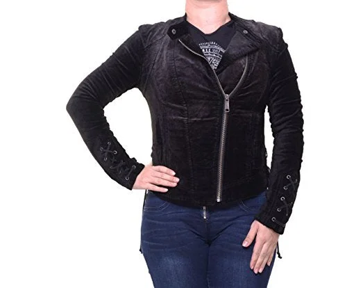Free People Womens Lacey Velvet Jacket Black SM (Women's 4-6) V-Neck Jacket Boat Neck Jacket Square Neck Jacket Free People Womens Lacey Velvet Jacket Black SM (Women's 4-6) V-Neck Jacket Boat Neck Jacket Square Neck Jacket