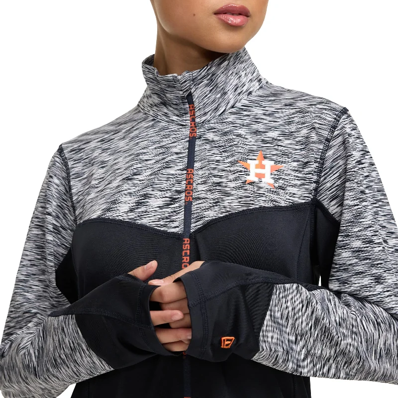 Houston Astros Active Women's Jacket Rayon Fabric Velvet Fabric Corduroy Fabric