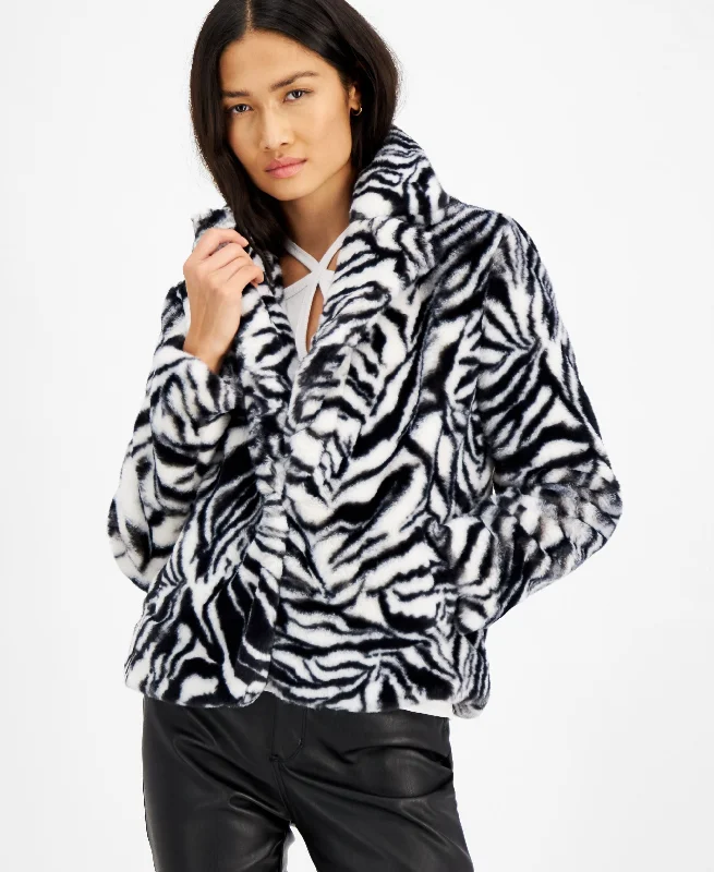 INC International Concepts Animal Print Faux Fur Jacket Plaid Jacket Tartan Jacket Houndstooth Jacket INC International Concepts Animal Print Faux Fur Jacket Plaid Jacket Tartan Jacket Houndstooth Jacket