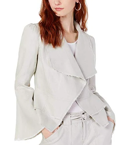 International Concepts INC INC Linen Ruffle-Hem Jacket (Toad, S) Elasticated Jacket Padded Jacket Insulated Jacket International Concepts INC INC Linen Ruffle-Hem Jacket (Toad, S) Elasticated Jacket Padded Jacket Insulated Jacket
