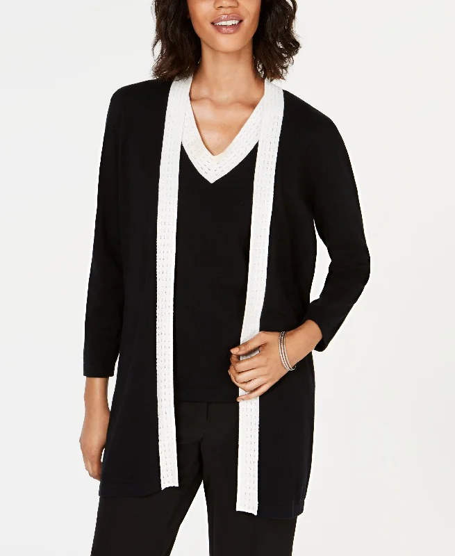 Kasper Colorblocked Topper Jacket V-Neck Jacket Boat Neck Jacket Square Neck Jacket Kasper Colorblocked Topper Jacket V-Neck Jacket Boat Neck Jacket Square Neck Jacket