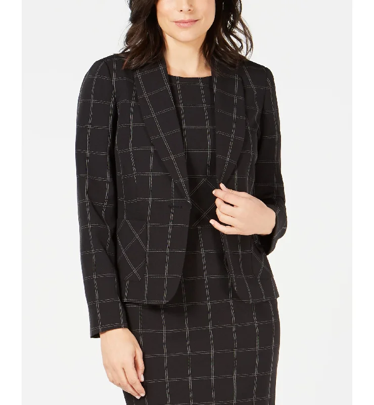 Kasper Windowpane Plaid One Button Jacket Faux Fur Jacket Real Fur Jacket Shearling Jacket Kasper Windowpane Plaid One Button Jacket Faux Fur Jacket Real Fur Jacket Shearling Jacket