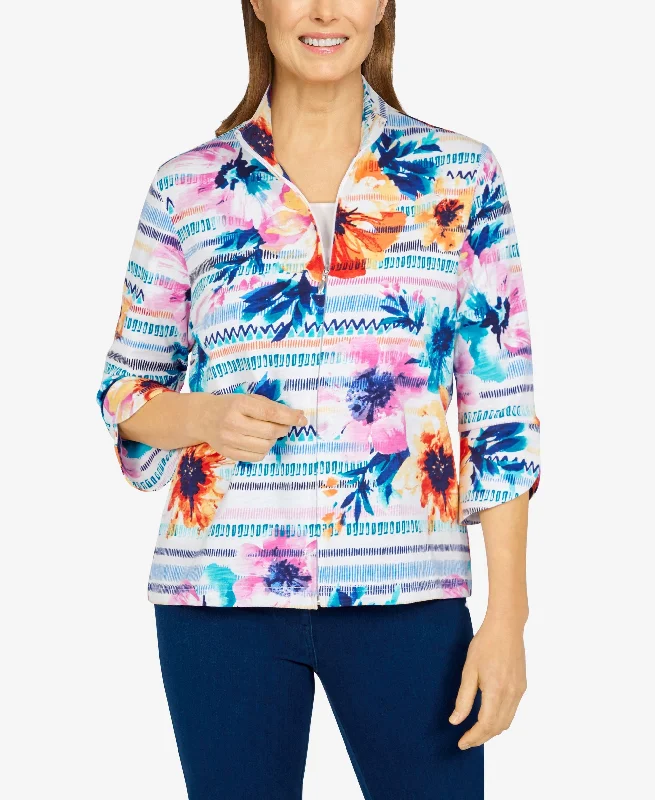 Missy Calypso Womens Texture Floral Print Knit Jacket Corduroy Jacket Velvet Jacket Brocade Jacket Missy Calypso Womens Texture Floral Print Knit Jacket Corduroy Jacket Velvet Jacket Brocade Jacket