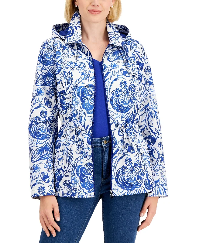 Printed Utility Jacket Cotton Jacket Linen Jacket Terry Jacket