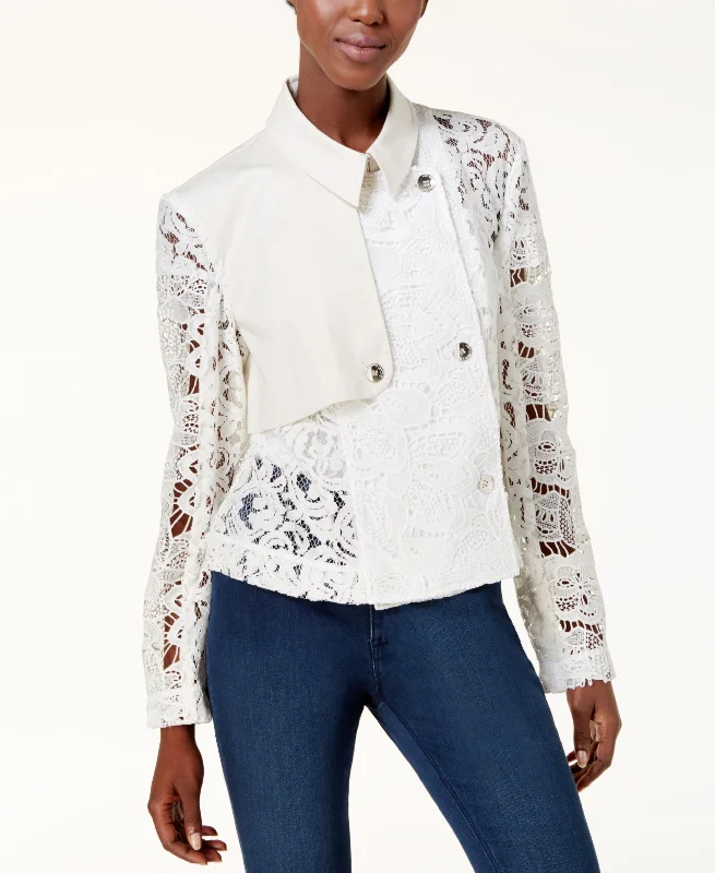 Rachel Rachel Roy Cropped Lace Contrast Trench Jacket Denim Jacket Leather Jacket Suede Jacket Rachel Rachel Roy Cropped Lace Contrast Trench Jacket Denim Jacket Leather Jacket Suede Jacket