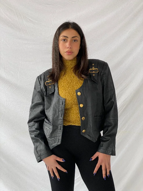 Vintage Trend Collection Leather Jacket Nylon Fabric Polyester Fabric Spandex Fabric Vintage Trend Collection Leather Jacket Nylon Fabric Polyester Fabric Spandex Fabric