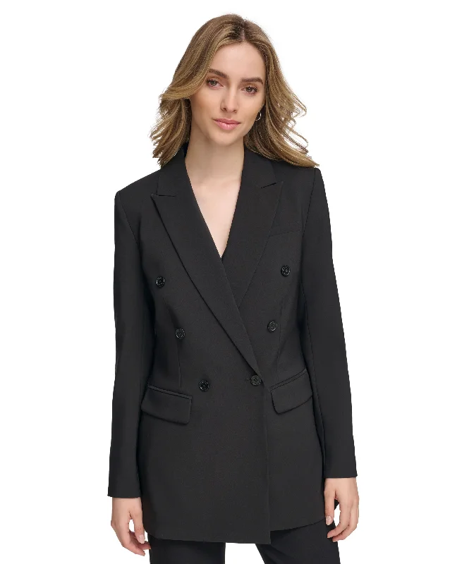 Women's X-Fit Ponte Double-Breasted Jacket Chenille Jacket Brocade Jacket Lace Jacket Women's X-Fit Ponte Double-Breasted Jacket Chenille Jacket Brocade Jacket Lace Jacket