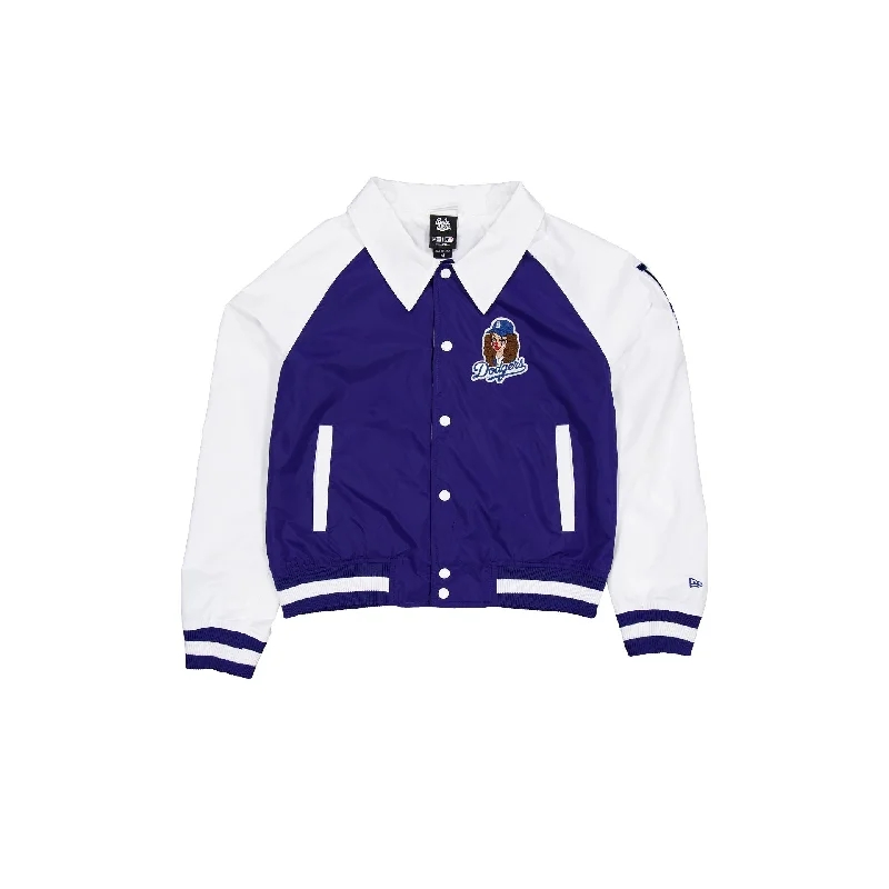 Bella Doña x Los Angeles Dodgers Women's Jacket Stand-Up Collar Roll-Neck Collar Turtle Neck Bella Doña x Los Angeles Dodgers Women's Jacket Stand-Up Collar Roll-Neck Collar Turtle Neck