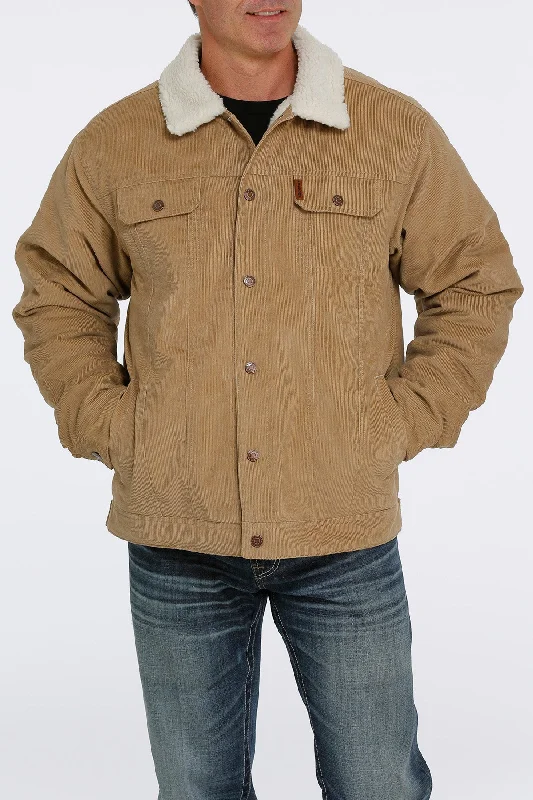 Cinch Men's Fleece Lined Trucker Jacket Rayon Jacket Velvet Jacket Corduroy Jacket