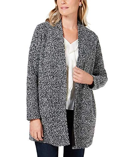 Open-Front Bouclé Jacket Notch Collar Jacket Peter Pan Collar Jacket Cowl Neck Jacket Open-Front Bouclé Jacket Notch Collar Jacket Peter Pan Collar Jacket Cowl Neck Jacket