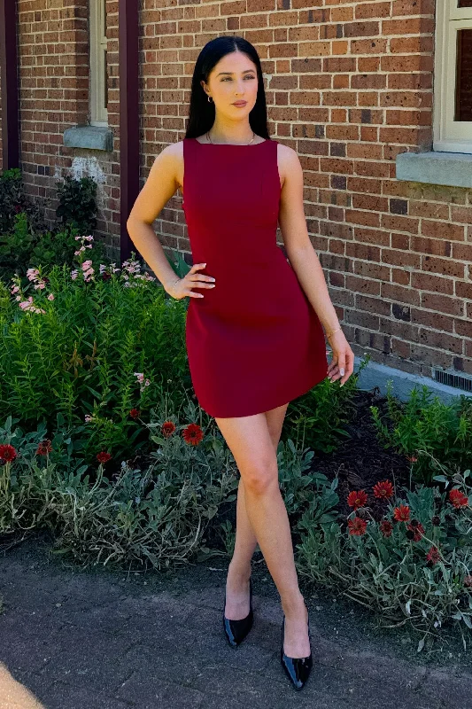 Abby Mini Dress Trendy Mini Dress with Belt