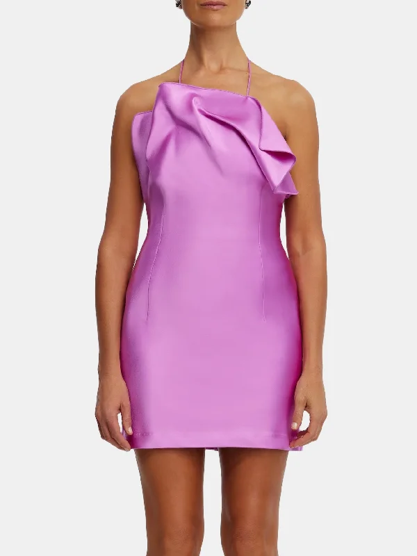 Abdie Mini Dress Trendy Button-Detail Mini Dress