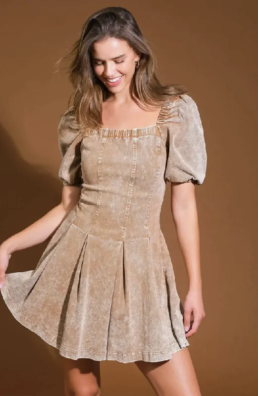 Enchanted Mini Dress Cozy Ruched Mini Dress