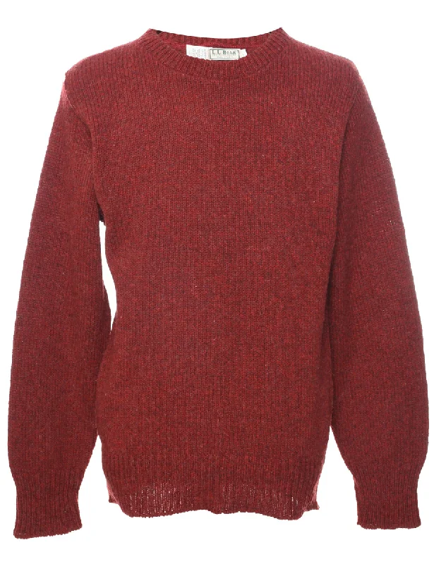 L.L. Bean Maroon Jumper - M