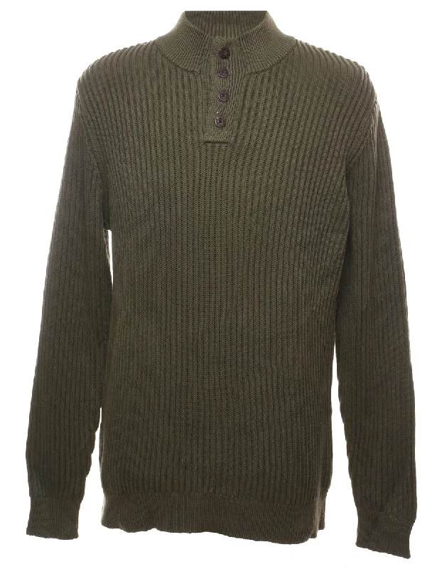 L.L. Bean Polo Neck Jumper - L