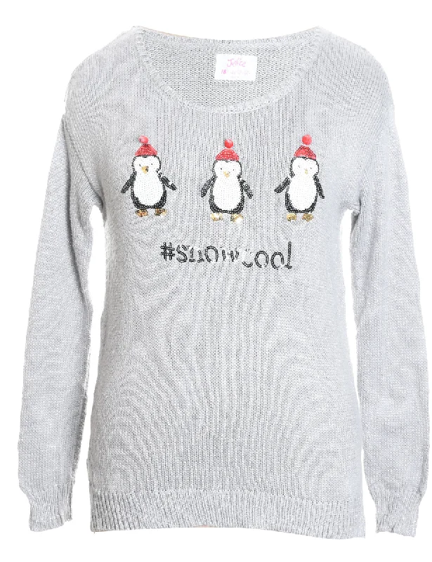 Penquin Christmas Jumper - M