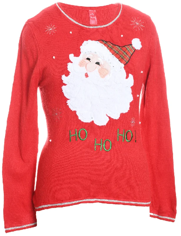 Santa Claus Christmas Jumper - M