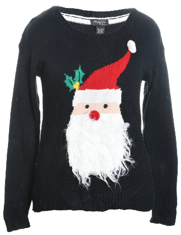 Santa Claus Christmas Jumper - M