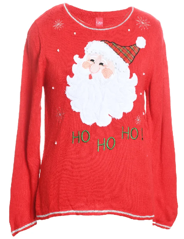 Santa Claus Christmas Jumper - M