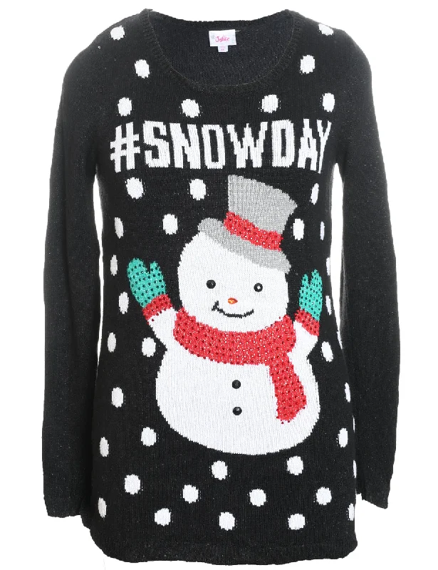 Snowman Christmas Jumper - M