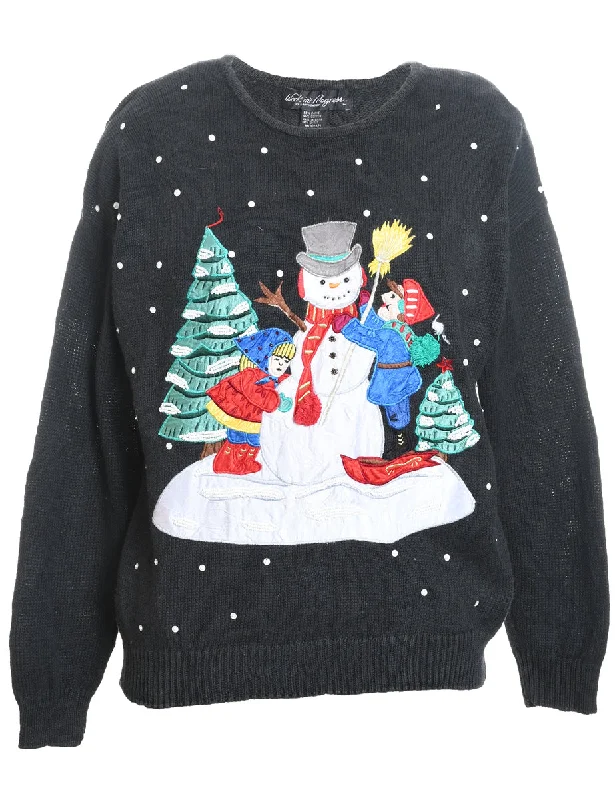 Snowman Christmas Jumper - M