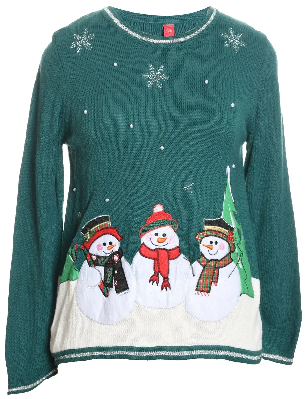 Snowman Christmas Jumper - S