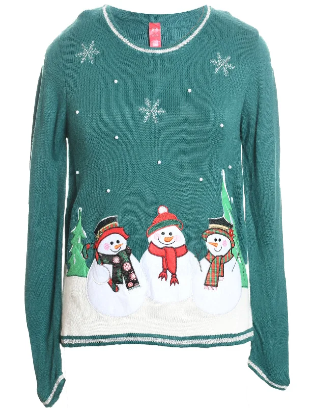 Snowman Christmas Jumper - S