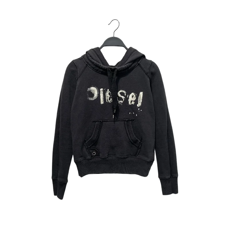 DIESEL/Hoodie/XS/Cotton/BLK/Black Hoodie