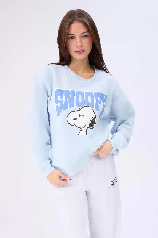 Peanuts Snoopy Graphic Crew Neck Sweatshirt