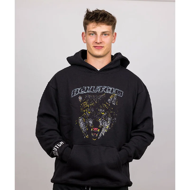 BCLUTCH PREMIUM LION/KEEP GOING BLACK HOODIE