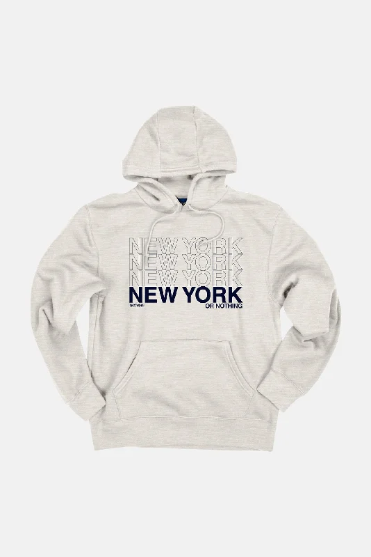 NEW YORK or NOTHING Hoodie Oatmeal/Navy