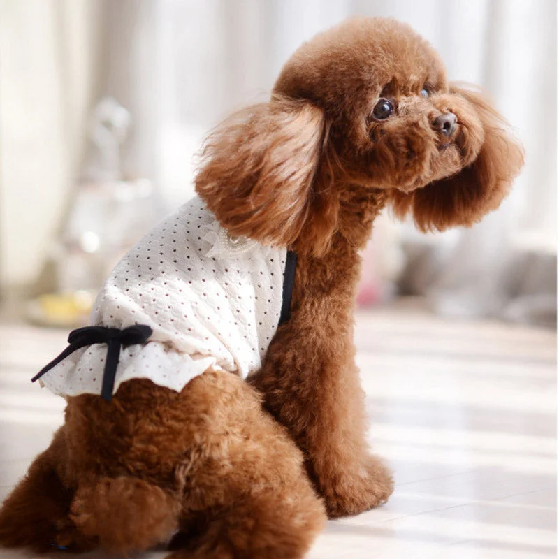 Maxbell Maxbell Dog Puppy Lace Suspender Skirt Dress Hoodie Jumpsuit Clothes Vest Apparel M