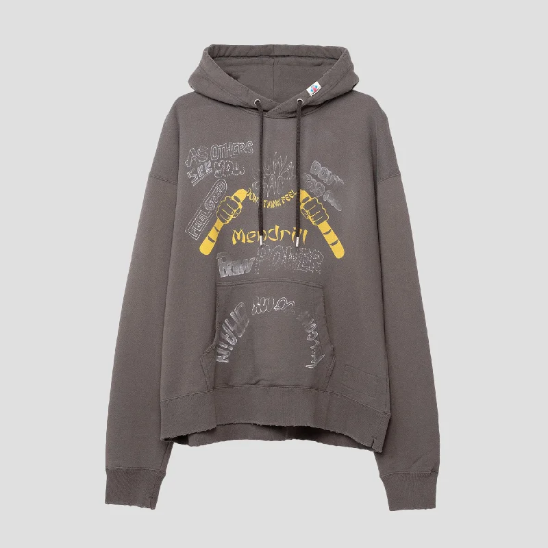 MANDRILL DISTRESSED HOODIE