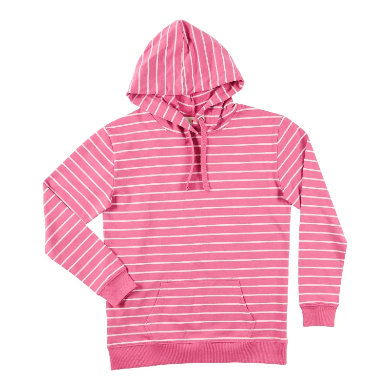 mySTYLE Women's Striped Pop-Over Hoodie