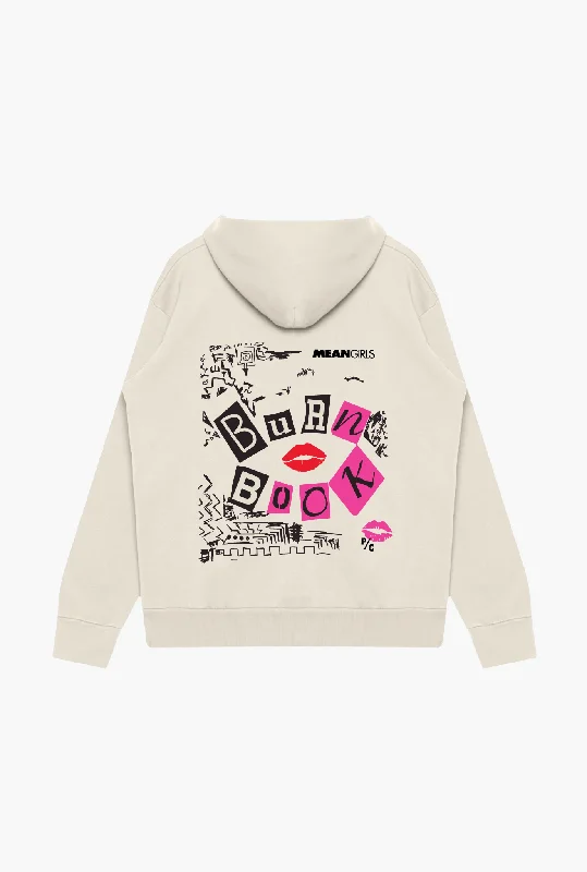 P/C x Mean Girls Burn Book Heavyweight Hoodie - Ivory