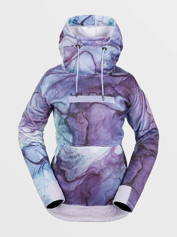 Womens Riding Hydro Hoodie - Glacier Ink