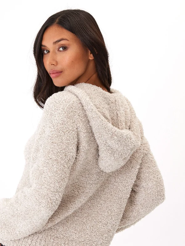 Tanisha Boucle Henley Hoodie