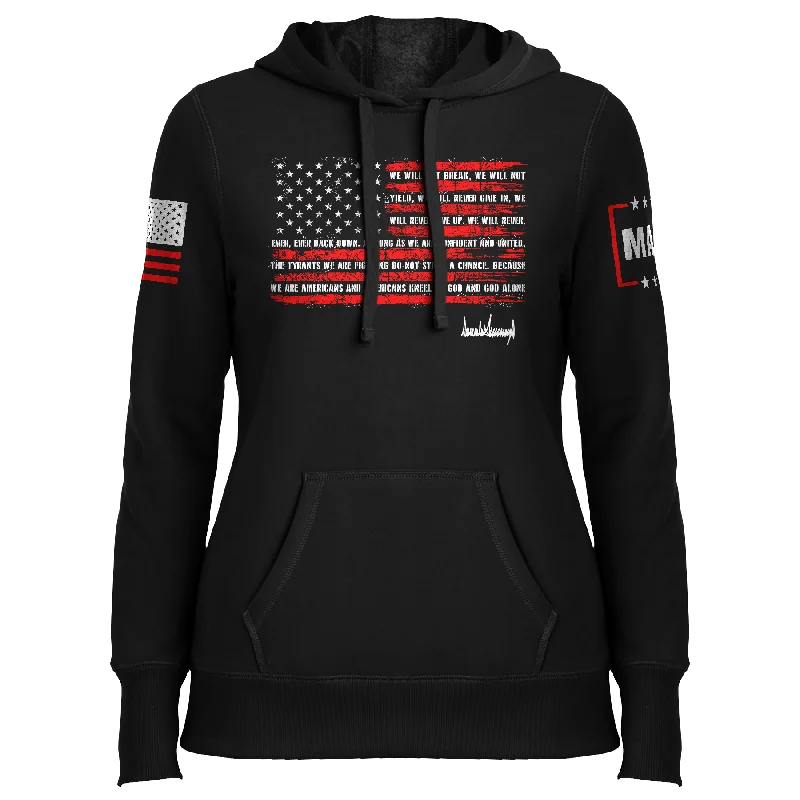 Trump Nation Proclamation Ladies Hoodie