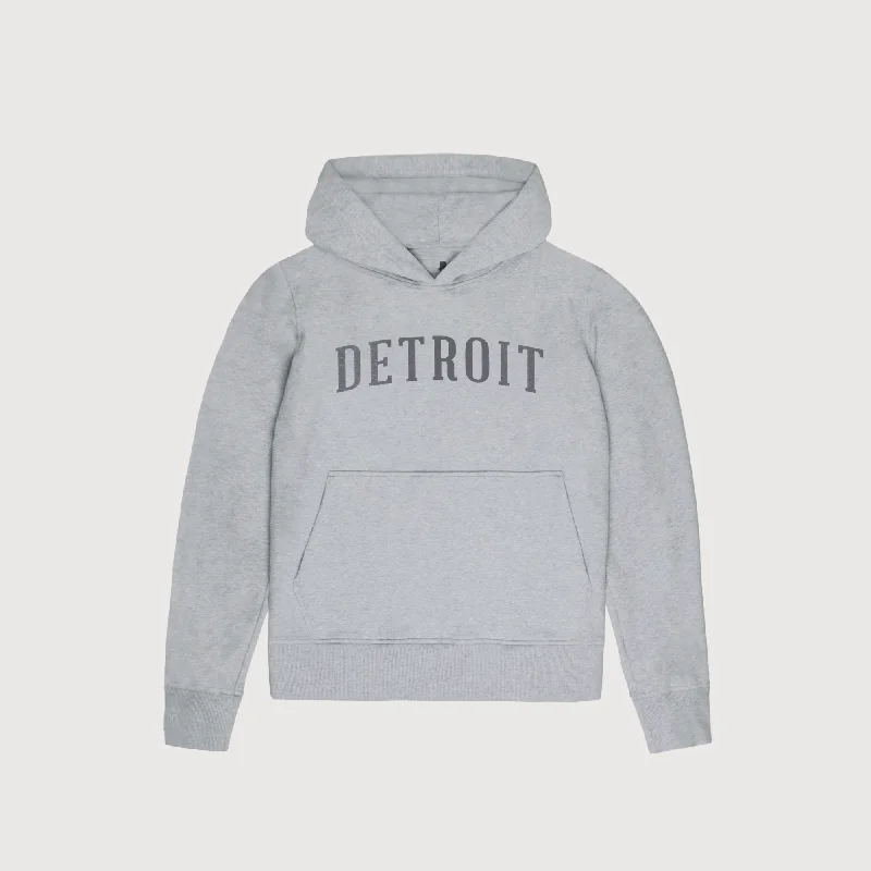 Women's Classic Detroit Hoodie - Heather Grey