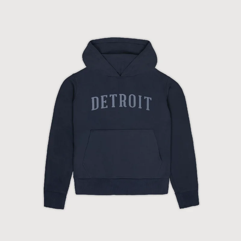 Women's Classic Detroit Hoodie - Navy