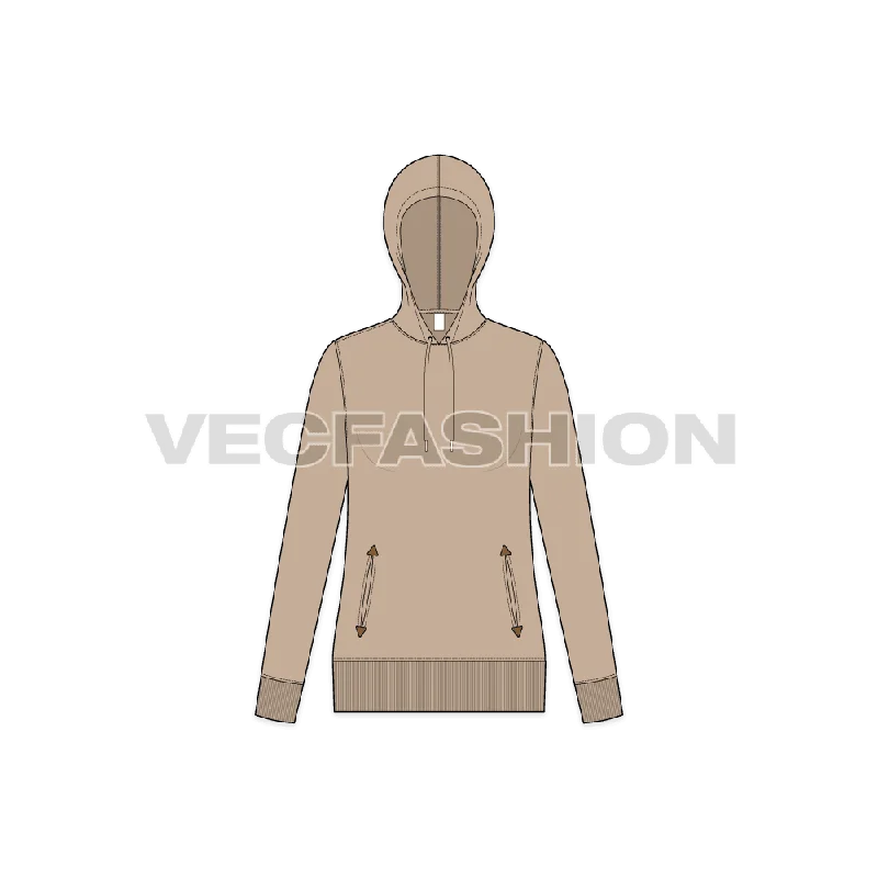 Women's Slim Fit Vector Hoodie