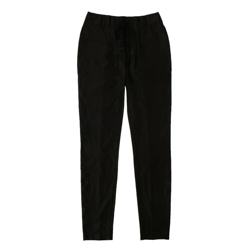 UNRAVEL PROJECT Black Lace-Up Pants