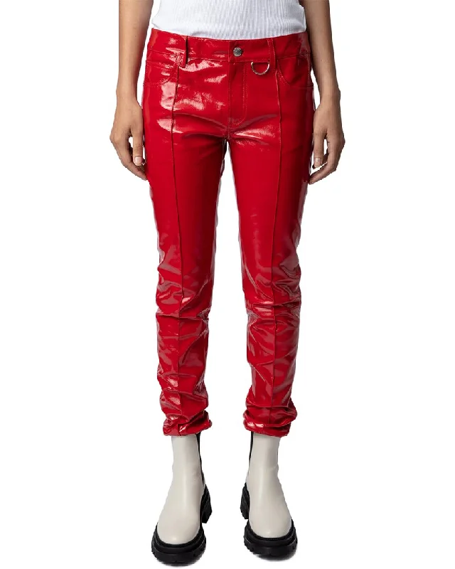 Zadig & Voltaire Peko Vinyle Leather Pant