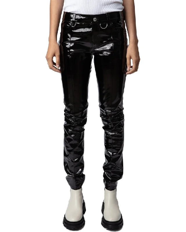 Zadig & Voltaire Peko Vinyle Leather Pant