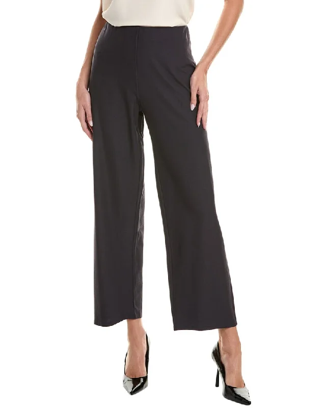 Eileen Fisher High-Waist Straight Ankle Pant