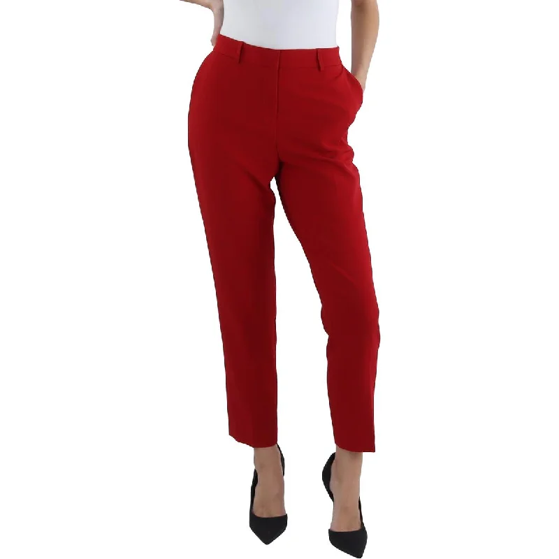 Womens Crepe Work Wear Ankle Pants