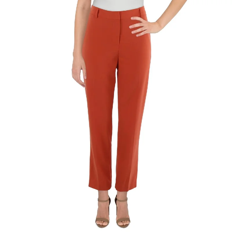 Womens Pocket Polyester Ankle Pants